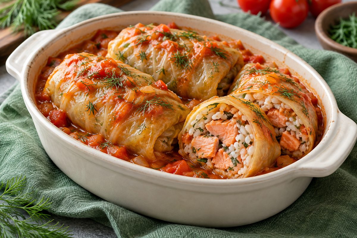 Голубцы с неркой и рисом