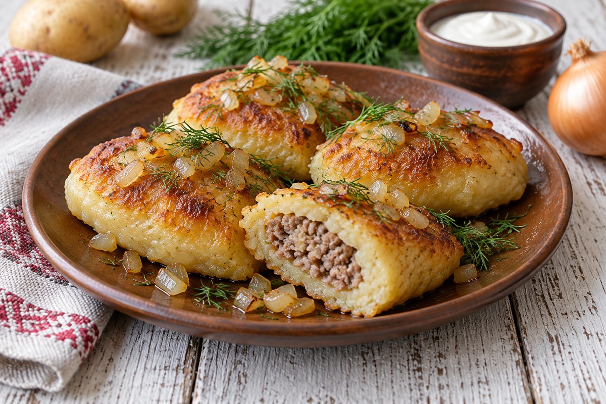 Колдуны картофельные с мясом