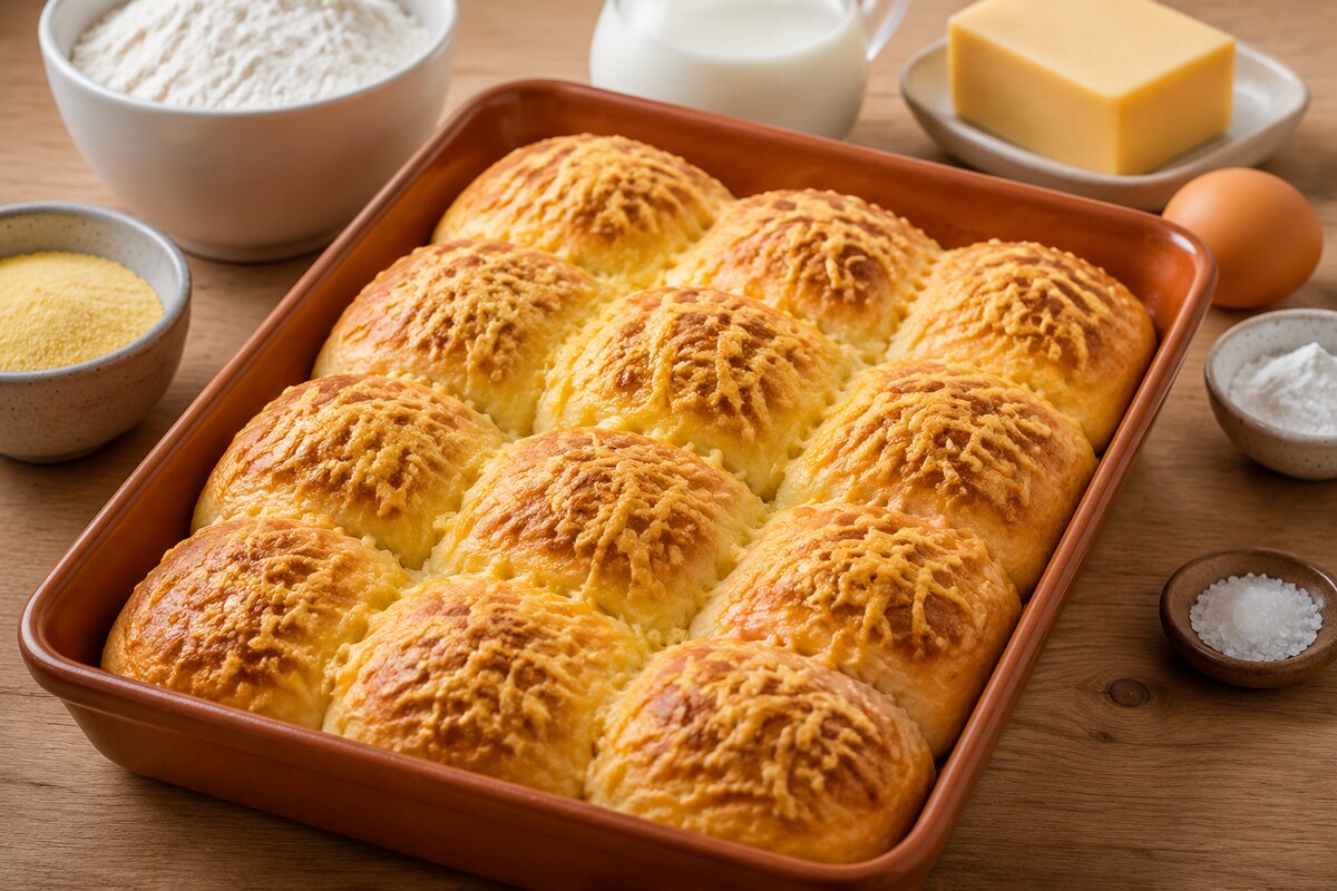 Кукурузные булочки с сыром