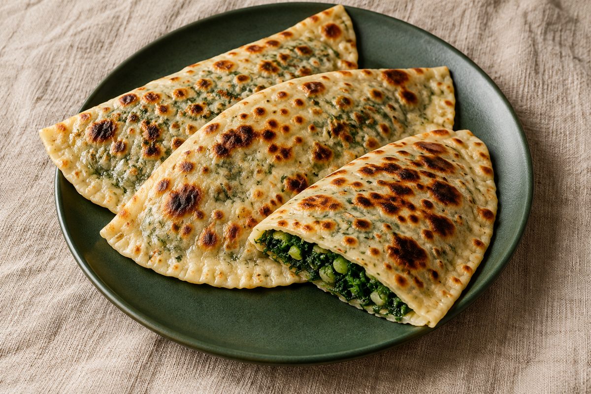 Кутабы с зеленью