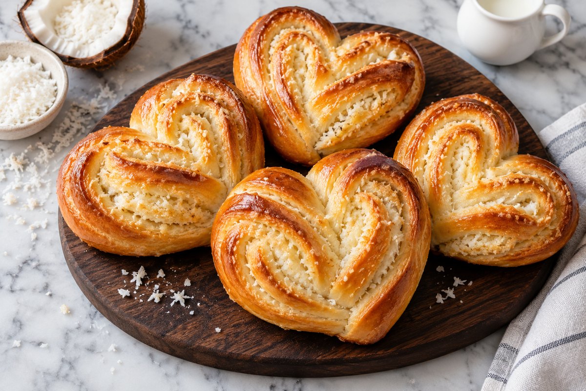 Плюшки с кокосовой начинкой