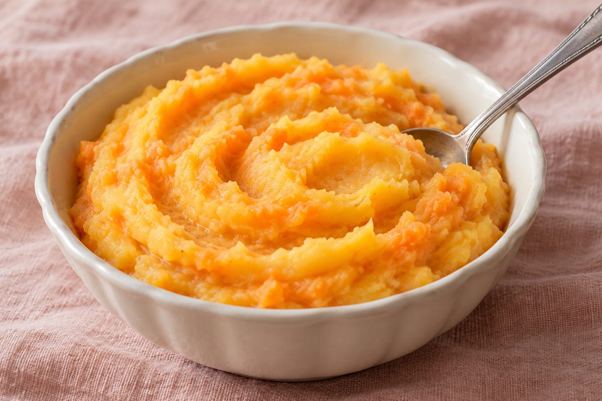 Пюре из брюквы с морковью