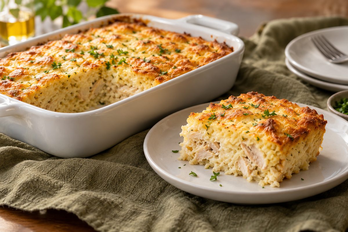 Суфле из курицы с рисом